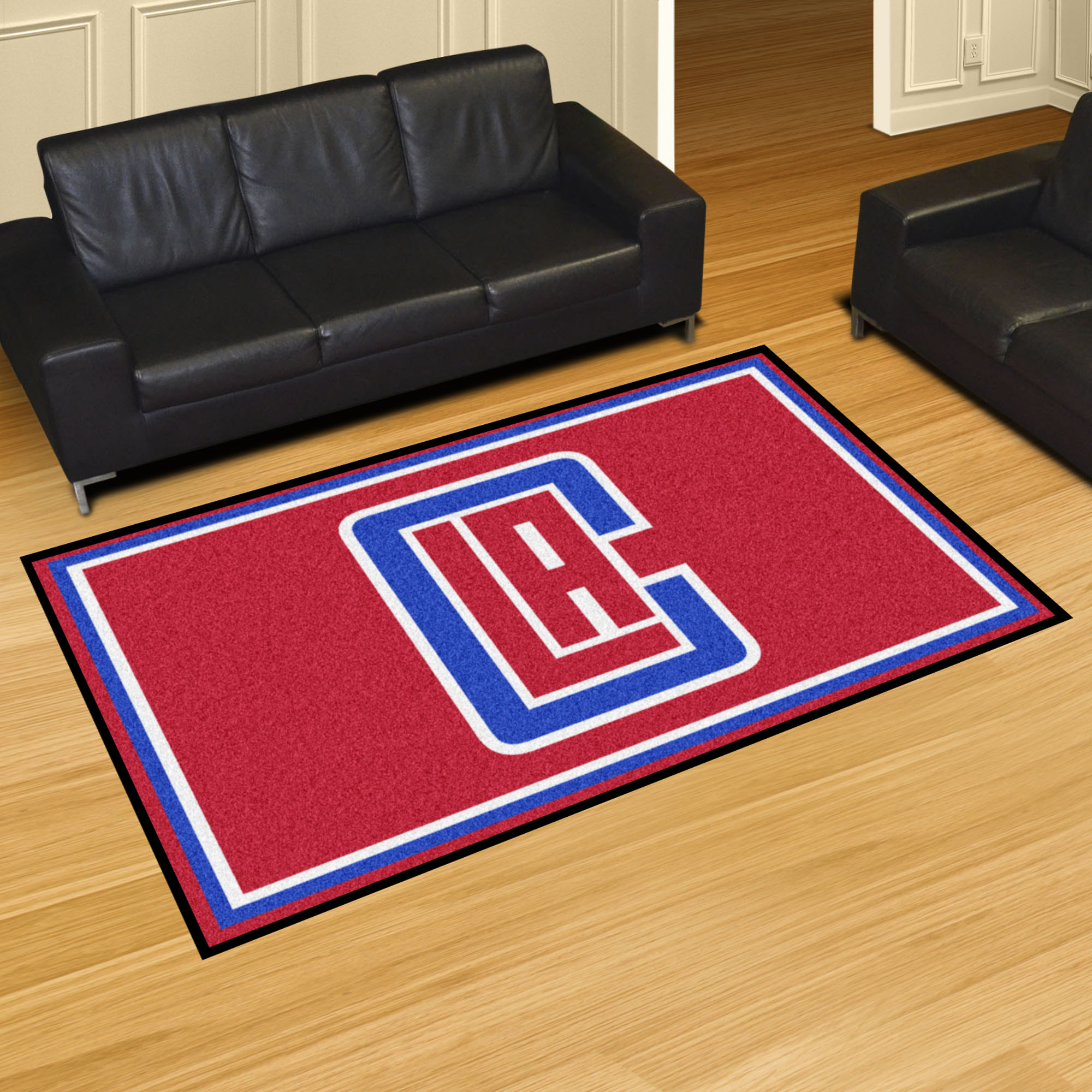 Los Angeles Clippers 5x8 Area Rug