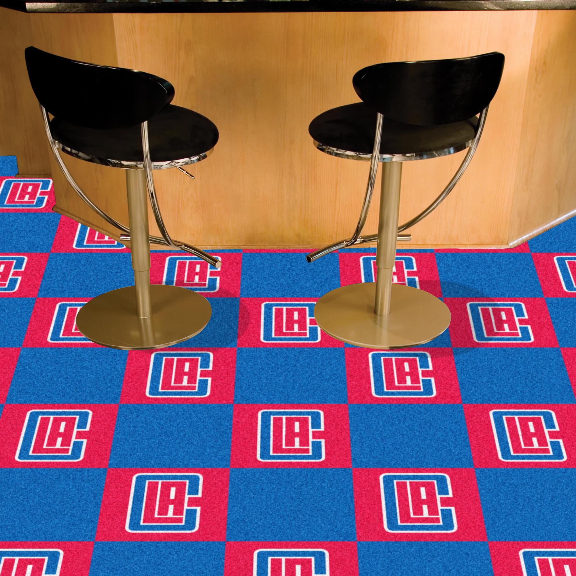 Los Angeles Clippers Carpet Tiles 18x18 in.