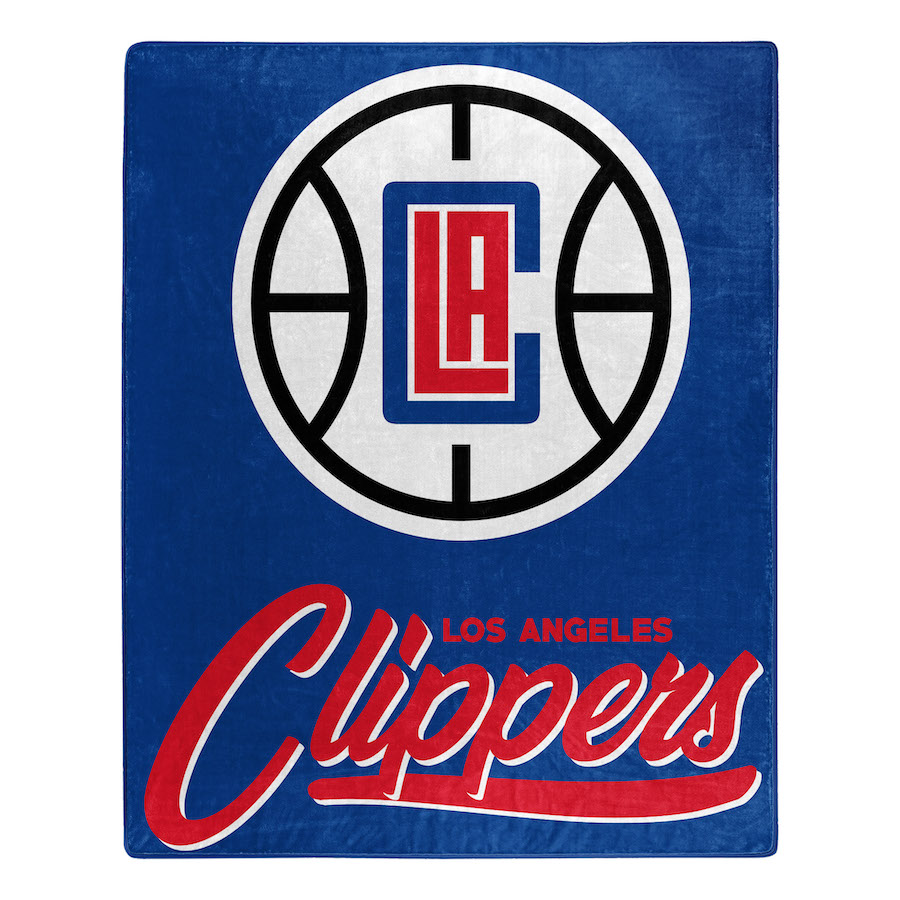 Los Angeles Clippers Plush Fleece Raschel Blanket 50 x 60