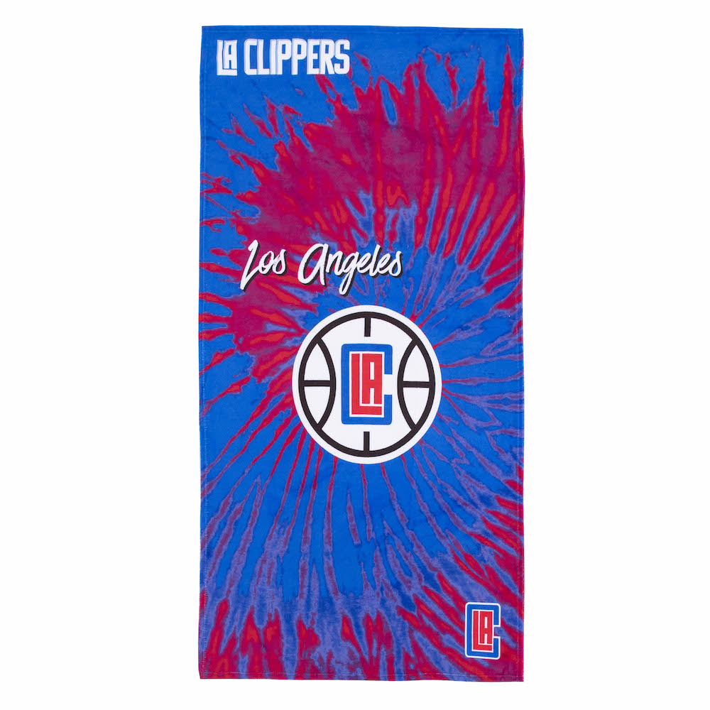 Los Angeles Clippers Pyschedelic 30x60 Beach Towel