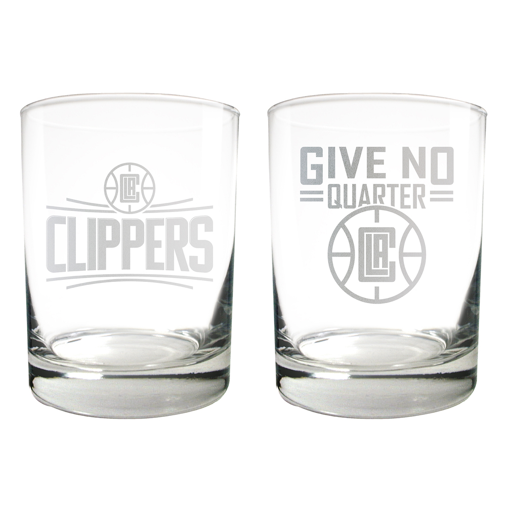 Los Angeles Clippers 2pc Rocks Glass Set