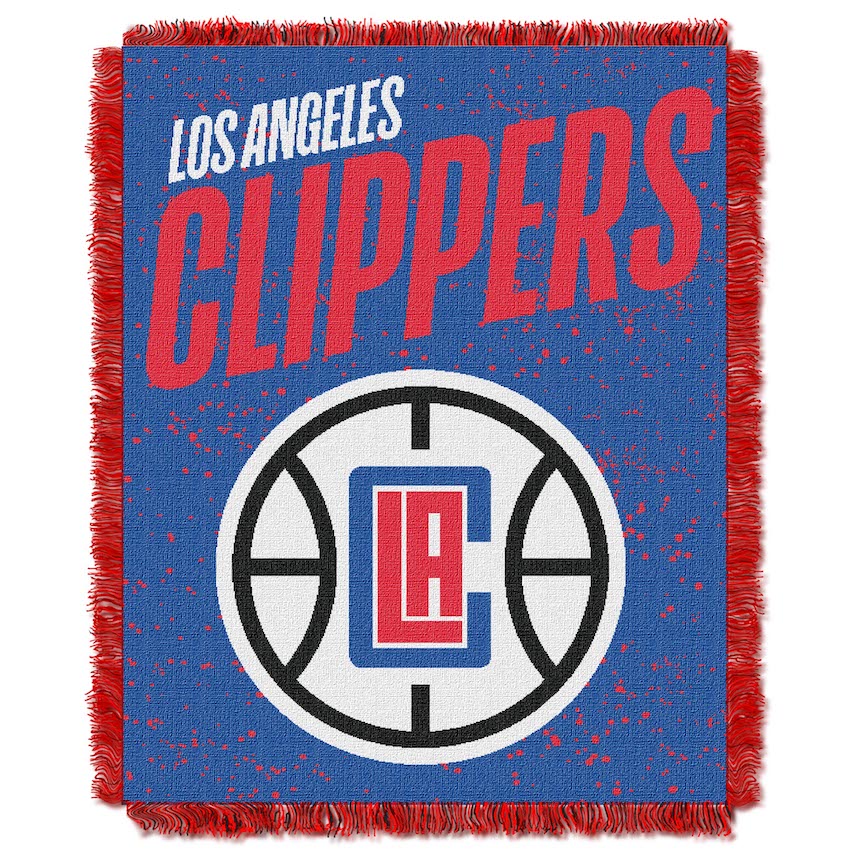Los Angeles Clippers Double Play Tapestry Blanket 48 x 60