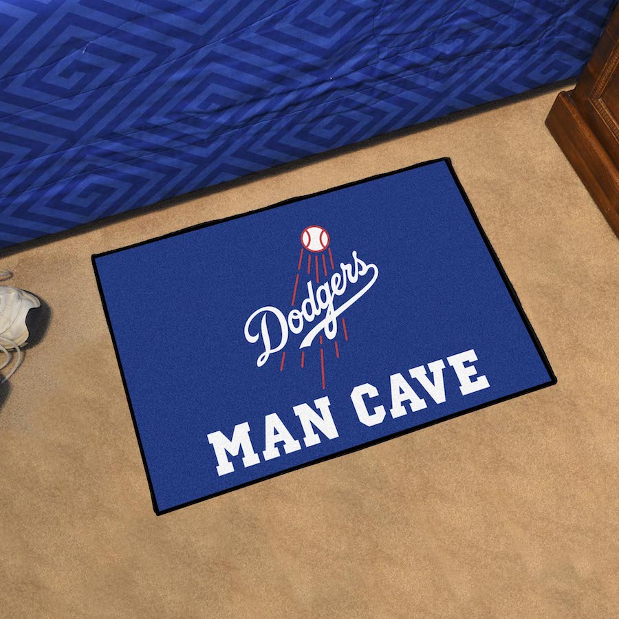 Los Angeles Dodgers ALT LOGO MAN CAVE 20 x 30 STARTER Floor Mat