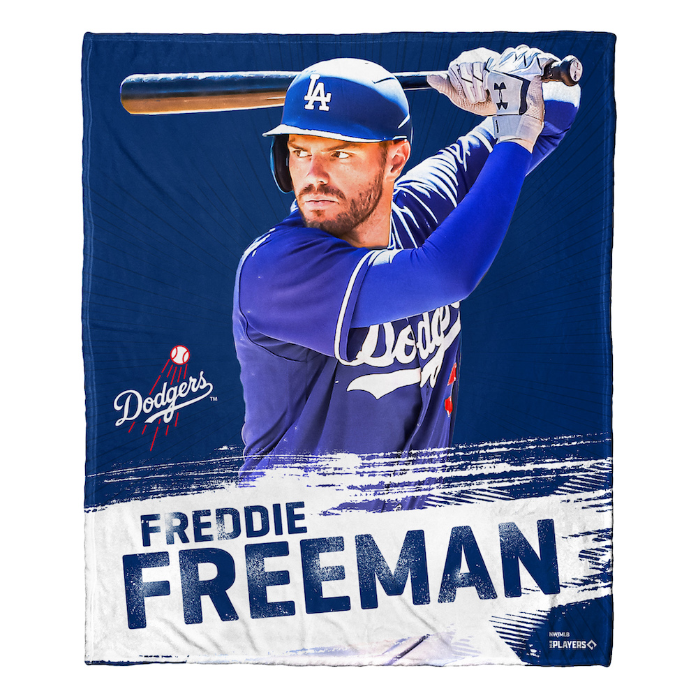 Los Angeles Dodgers Freddie Freeman Silk Touch Throw Blanket 50 x 60 inch