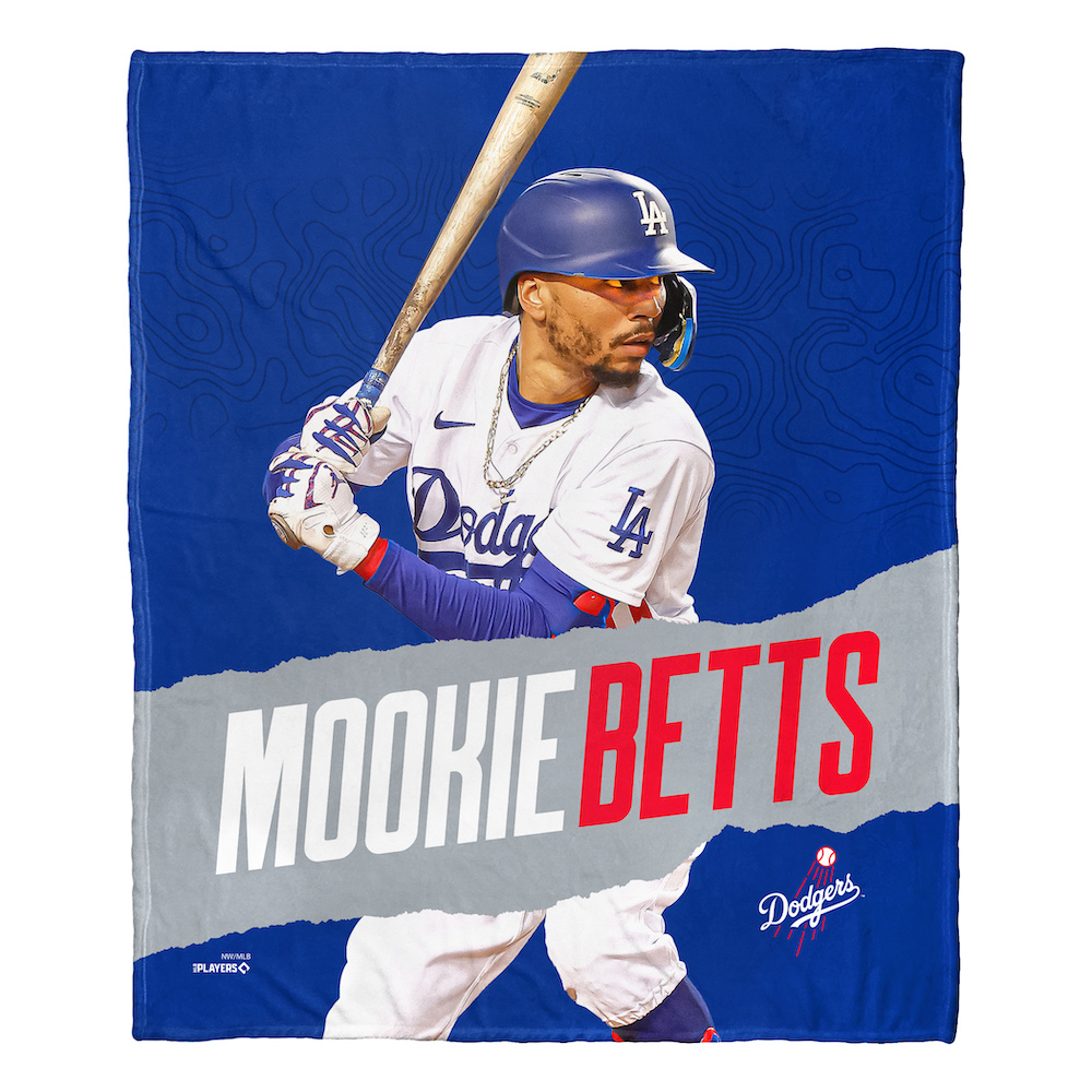 Los Angeles Dodgers Mookie Betts Silk Touch Throw Blanket 50 x 60 inch