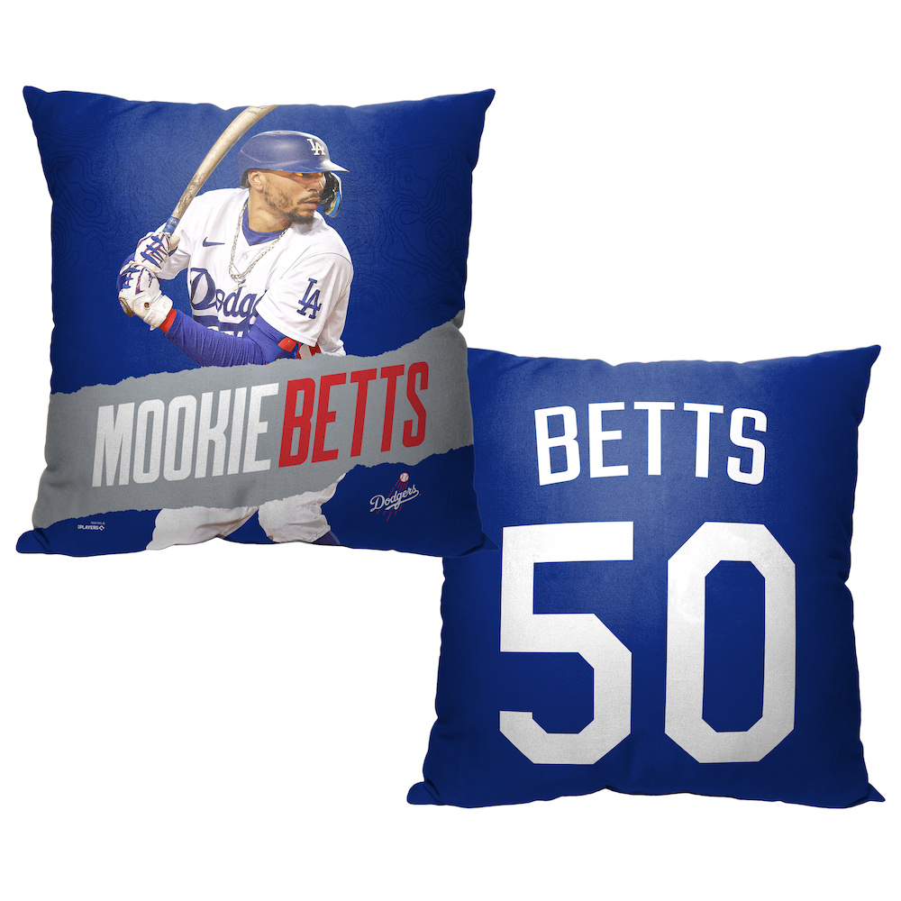 Los Angeles Dodgers Mookie Betts Decorative Throw Pillow 18 x 18 inch