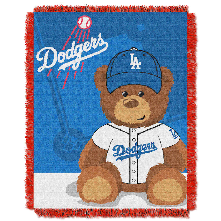 Los Angeles Dodgers Woven Baby Blanket 36 x 48