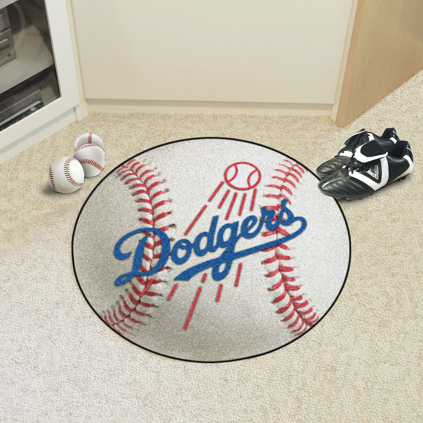 Los Angeles Dodgers Round Baseball Mat