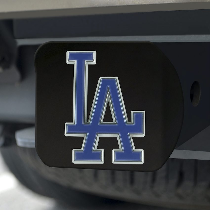Los Angeles Dodgers Black and Color Trailer Hitch Cover