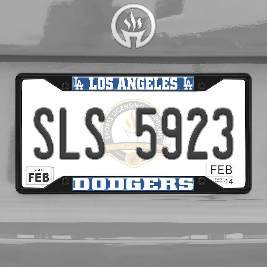 Los Angeles Dodgers Black License Plate Frame