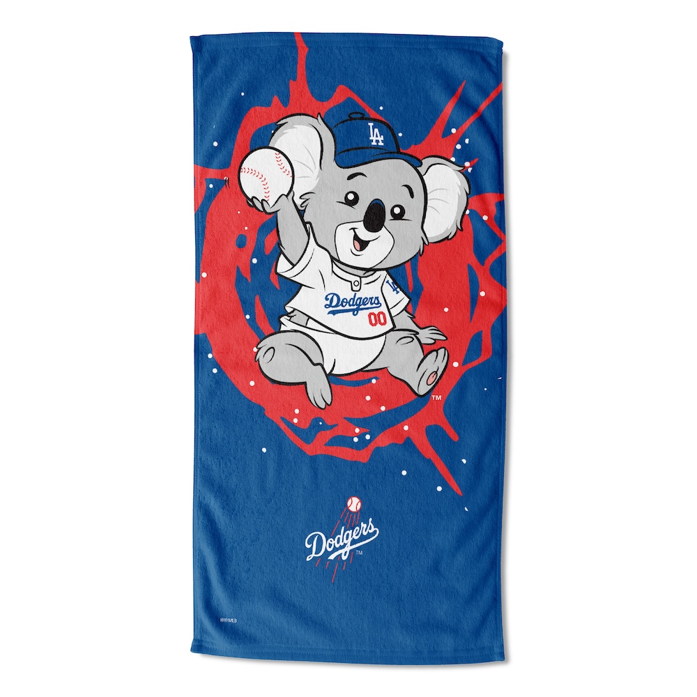 Los Angeles Dodgers MASCOT 30x60 Beach Towel