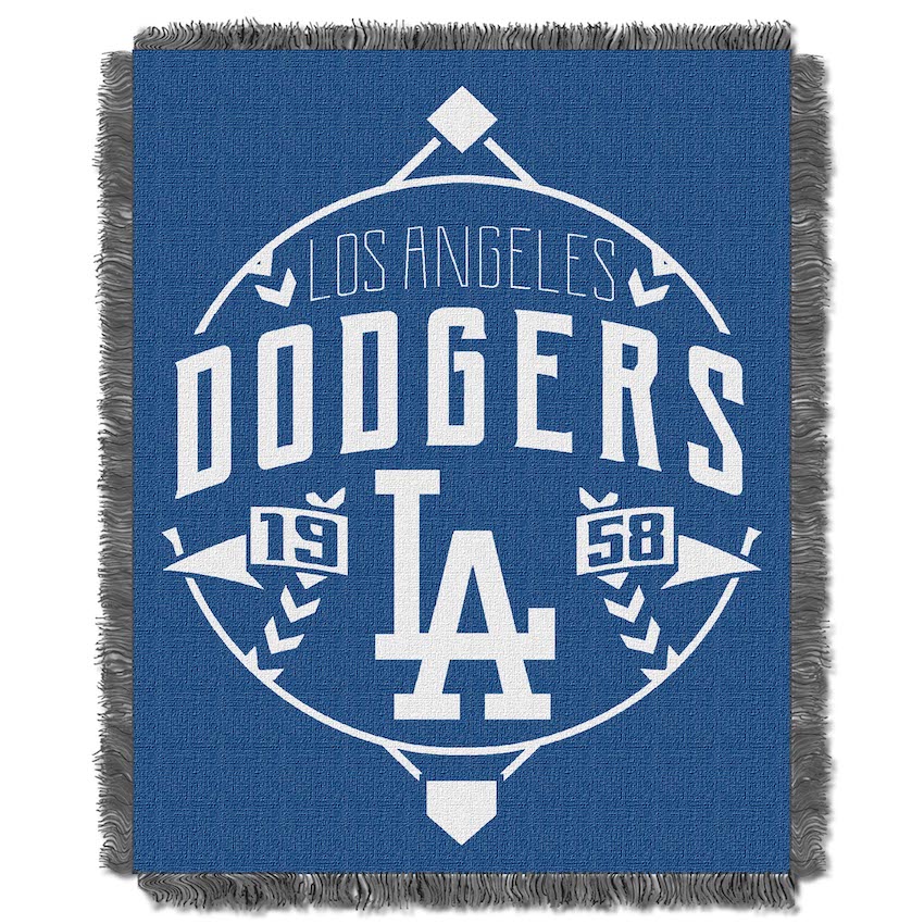 Los Angeles Dodgers MLB Double Play Tapestry Blanket 48 x 60