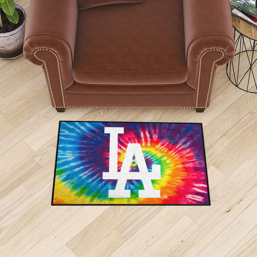 Los Angeles Dodgers TIE-DIE 20 x 30 Starter Floor Mat