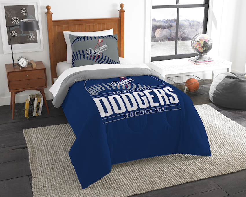 Los Angeles Dodgers Twin Comforter Set with Sham