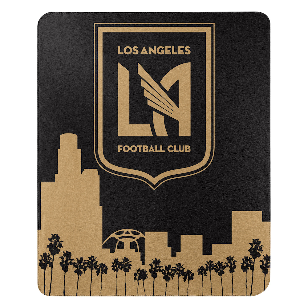 Los Angeles Football Club Fleece Throw Blanket 50 x 60