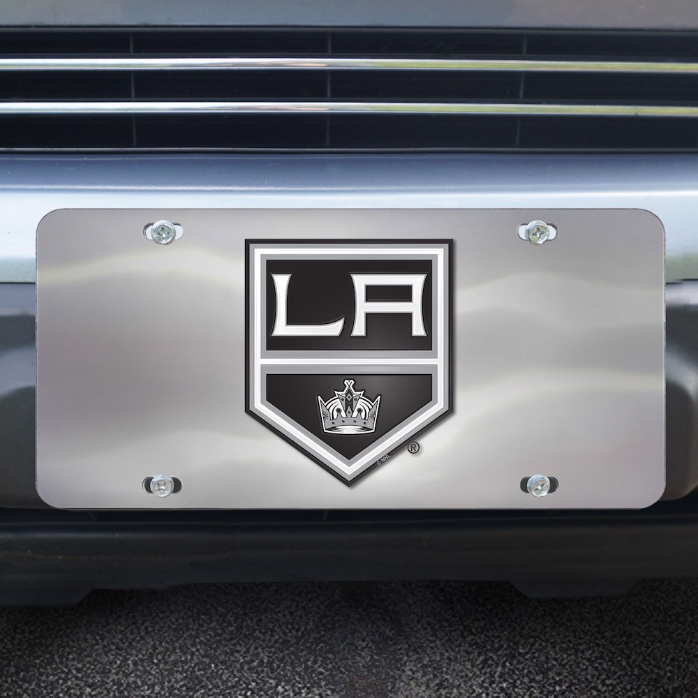 Los Angeles Kings Stainless Steel Die-cast License Plate