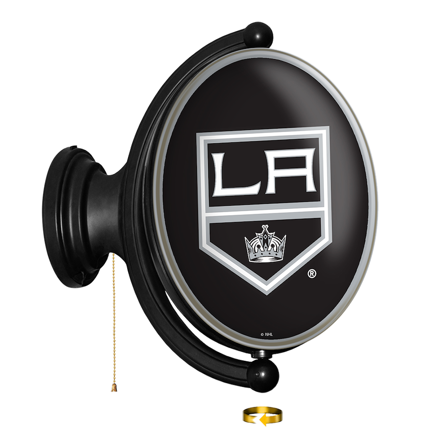 Los Angeles Kings LED Rotating Wall Sign ~ OVAL