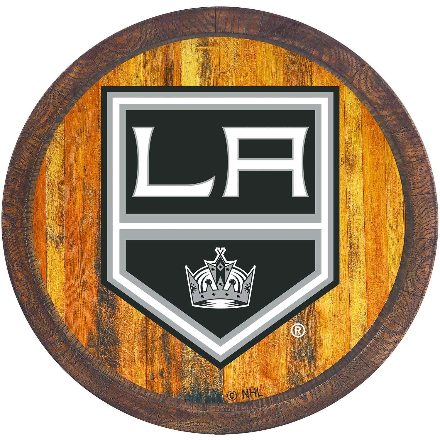 Los Angeles Kings FAUX Barrel Top Sign