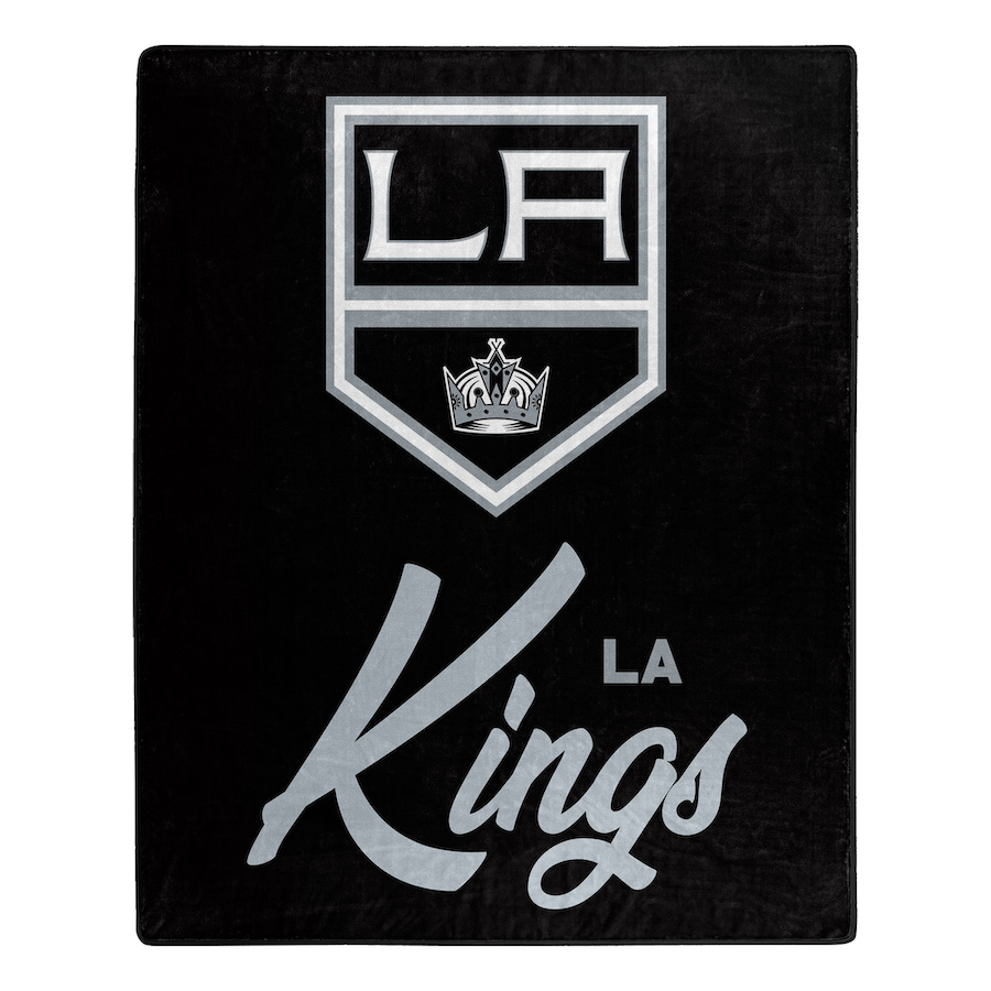 Los Angeles Kings Plush Fleece Raschel Blanket 50 x 60