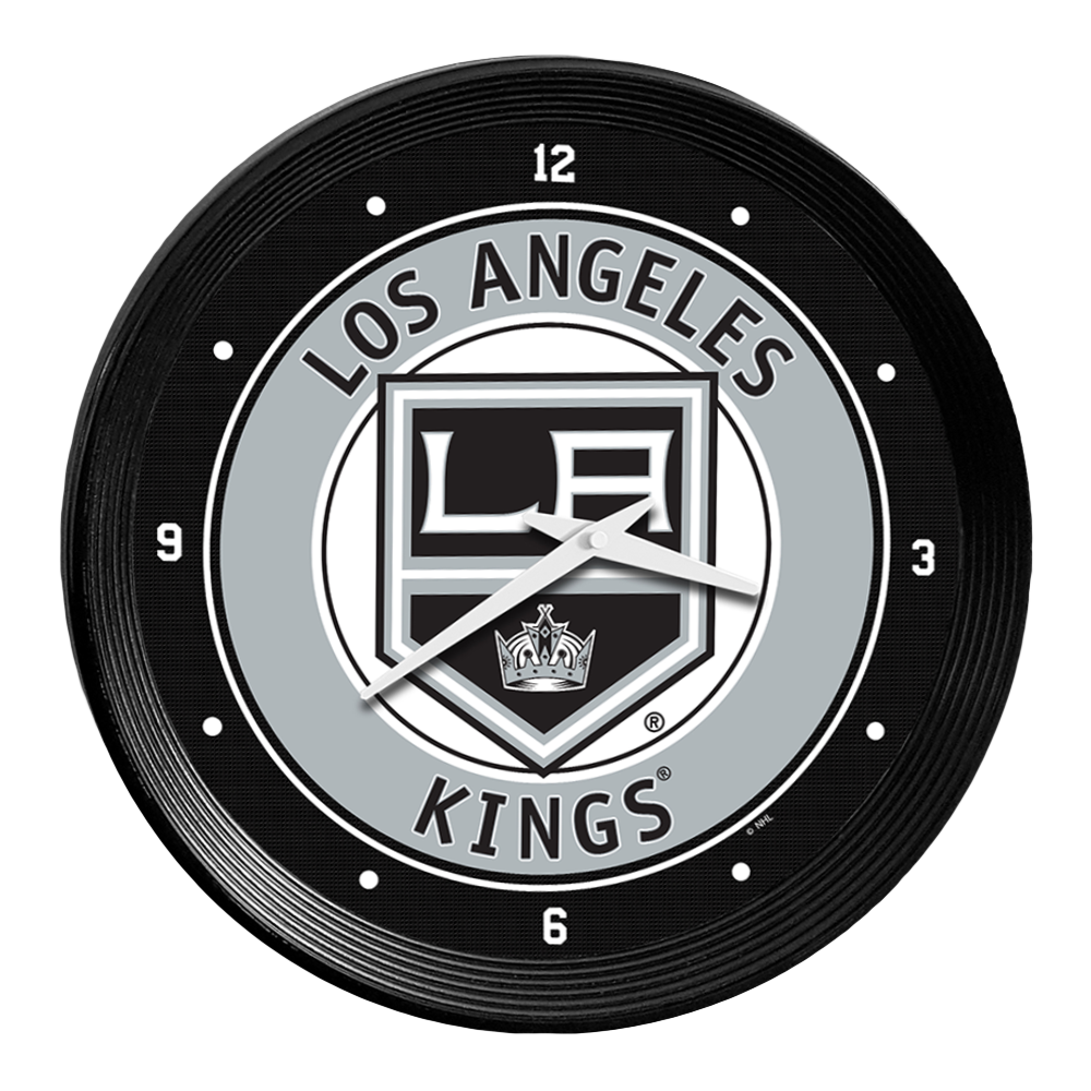 Los Angeles Kings Ribbed Frame Wall Clock