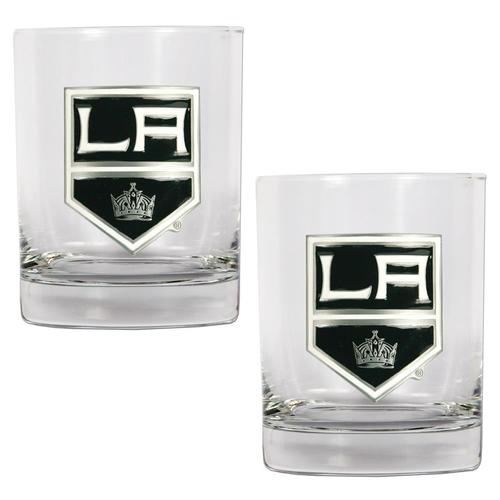 Los Angeles Kings NHL Logo 2pc Rocks Glass Set