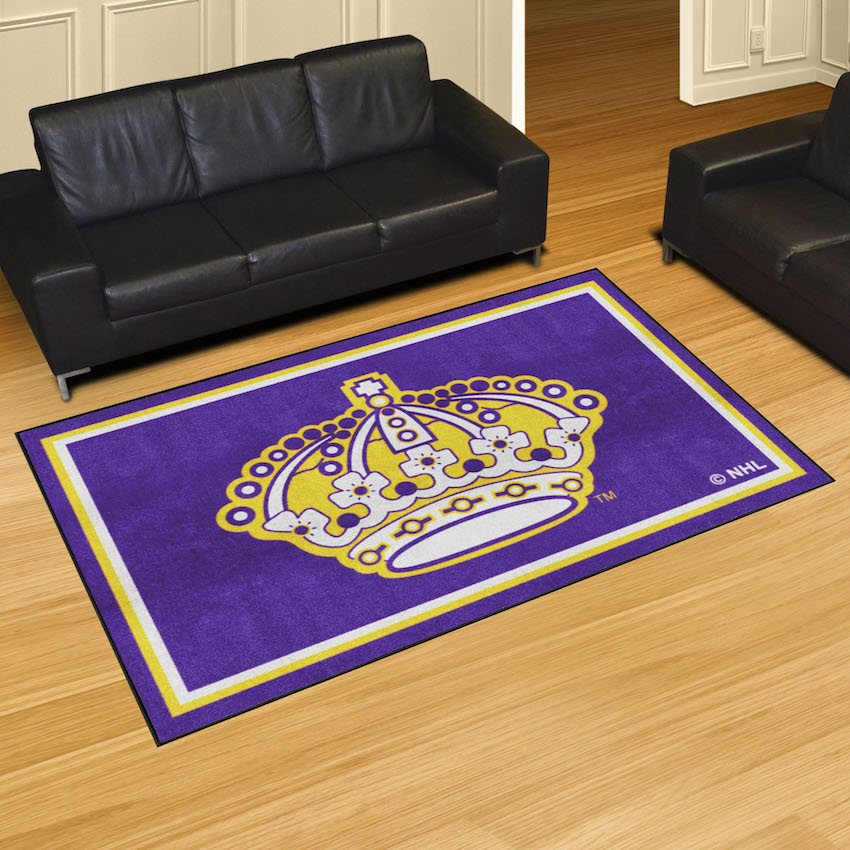 Los Angeles Kings Vintage 5x8 Area Rug - Throwback Logo