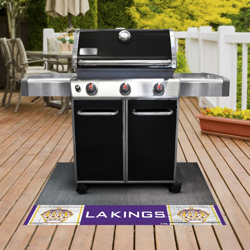 Los Angeles Kings Vintage Grill Mat - Throwback Logo