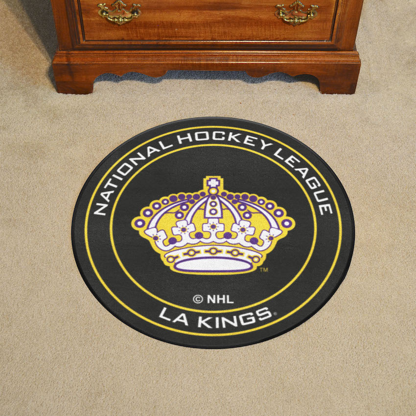 Los Angeles Kings Vintage Puck Mat - Throwback Logo