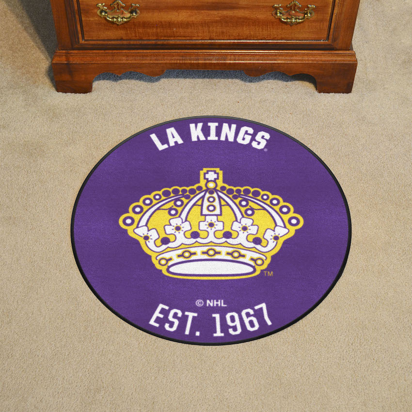 Los Angeles Kings Vintage Roundel Mat - Throwback Logo