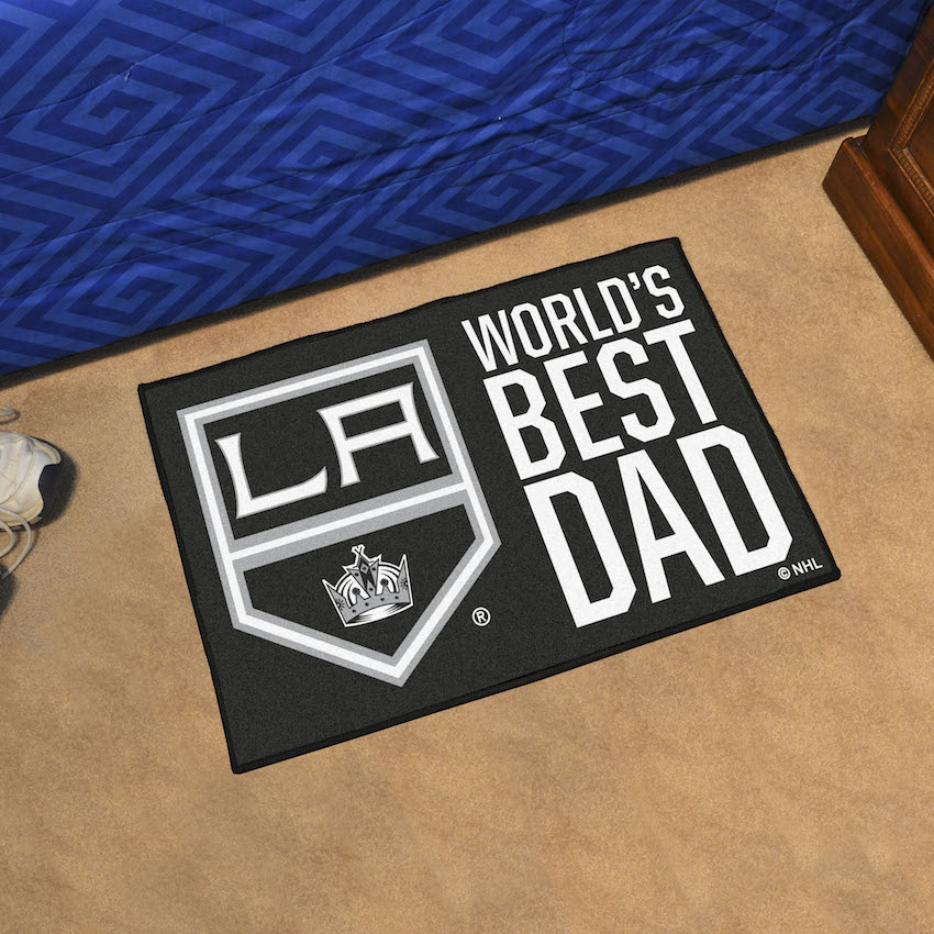 Los Angeles Kings 20 x 30 WORLDS BEST DAD Floor Mat