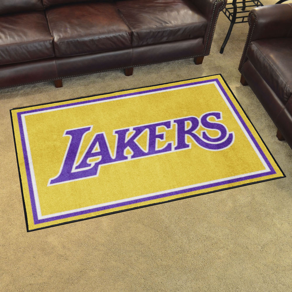 Los Angeles Lakers 4x6 Area Rug - 2nd Logo