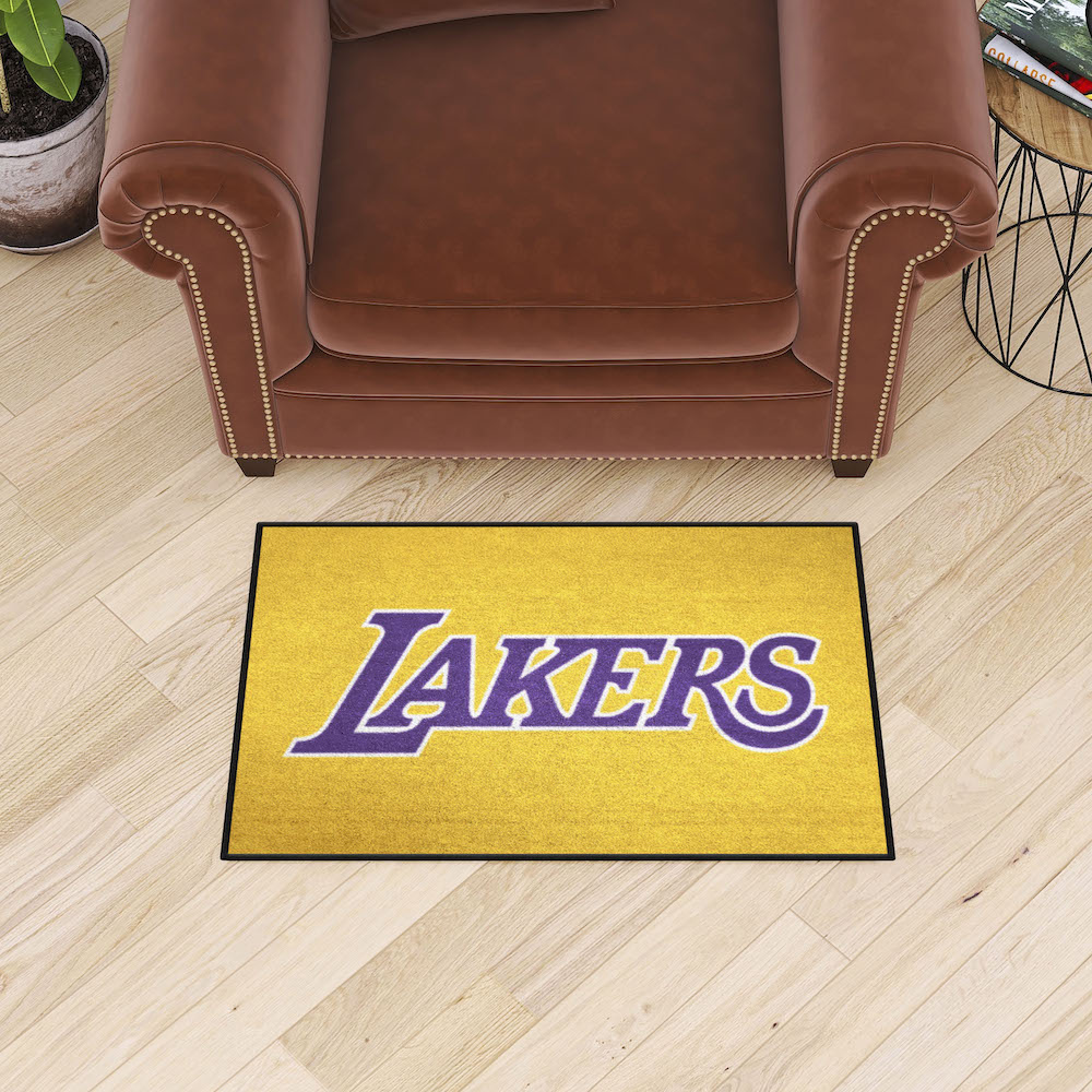 Los Angeles Lakers 20 x 30 STARTER Floor Mat - 2nd Logo