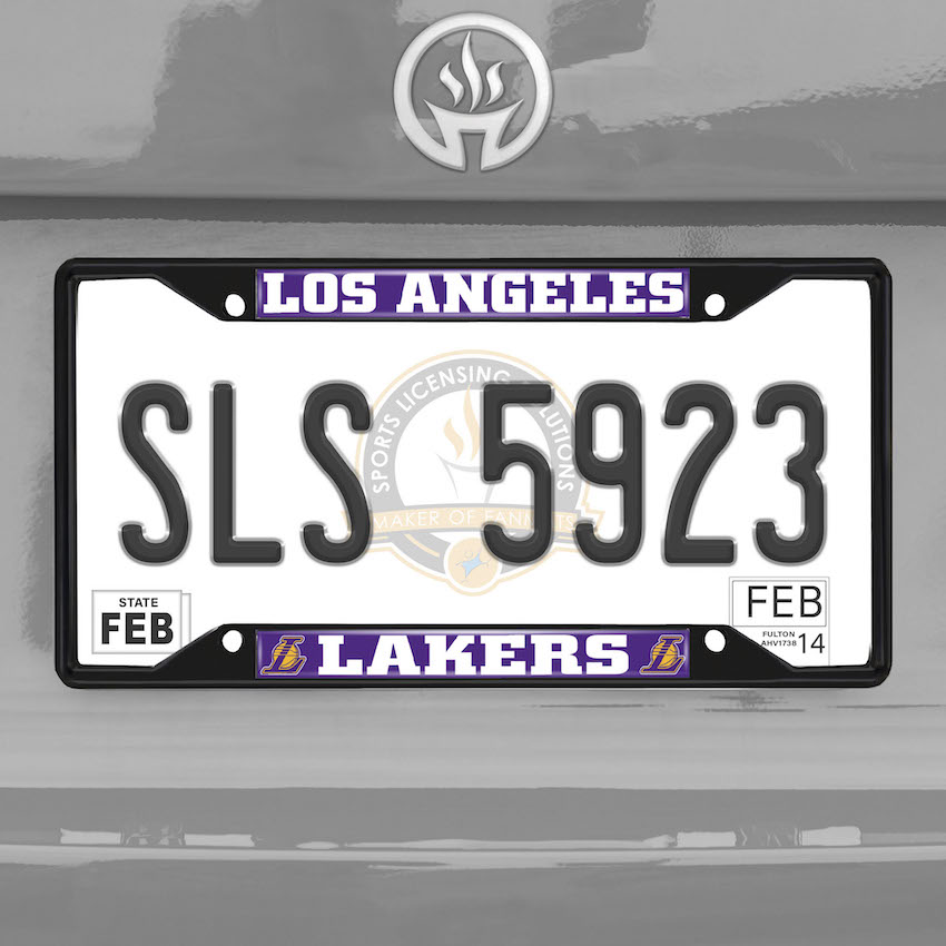 Los Angeles Lakers Black License Plate Frame