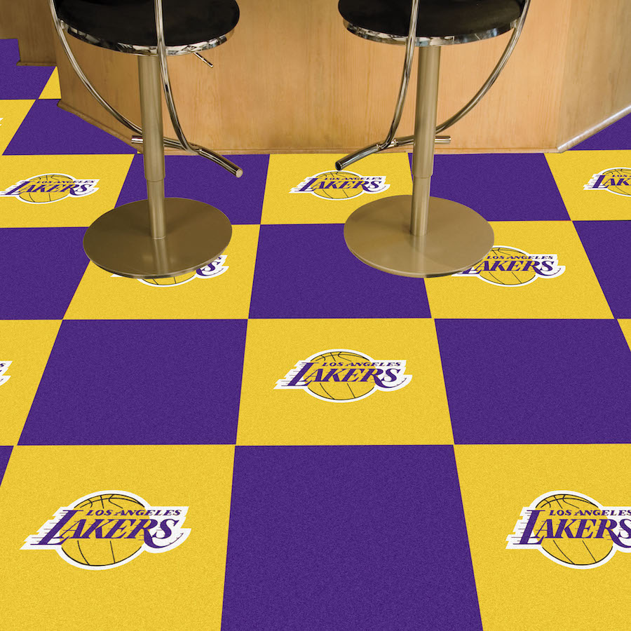 Los Angeles Lakers Carpet Tiles 18x18 in.