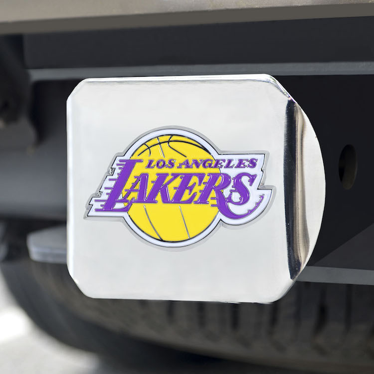 Los Angeles Lakers Color Chrome Trailer Hitch Cover