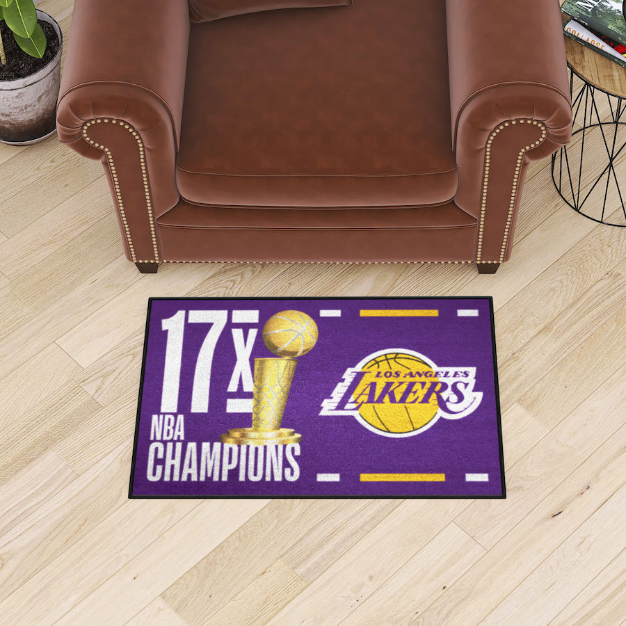 Los Angeles Lakers DYNASTY Floor Mat - 20 x 30 inch Starter style