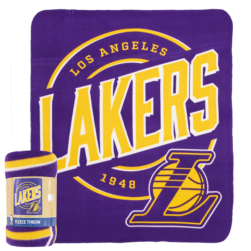 Los Angeles Lakers Fleece Throw Blanket 50 x 60