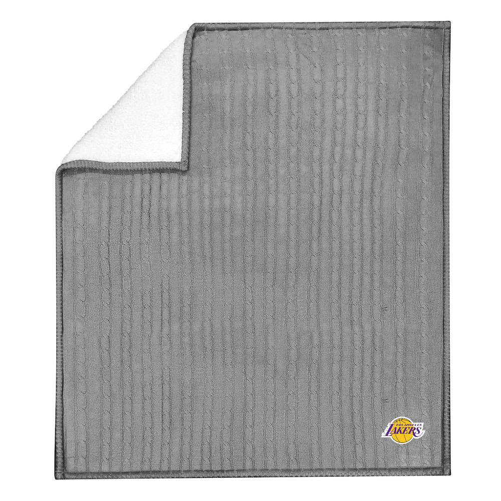 Los Angeles Lakers Knit Sweater Throw Blanket