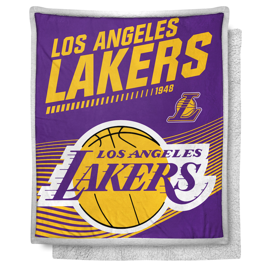 Los Angeles Lakers Mink SHERPA Throw Blanket