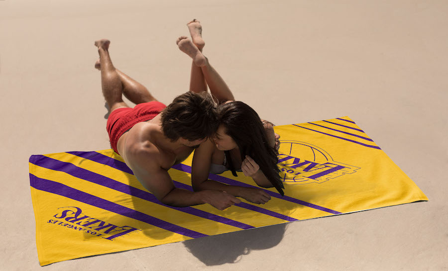 Los Angeles Lakers Oversized Beach Towel and Mat