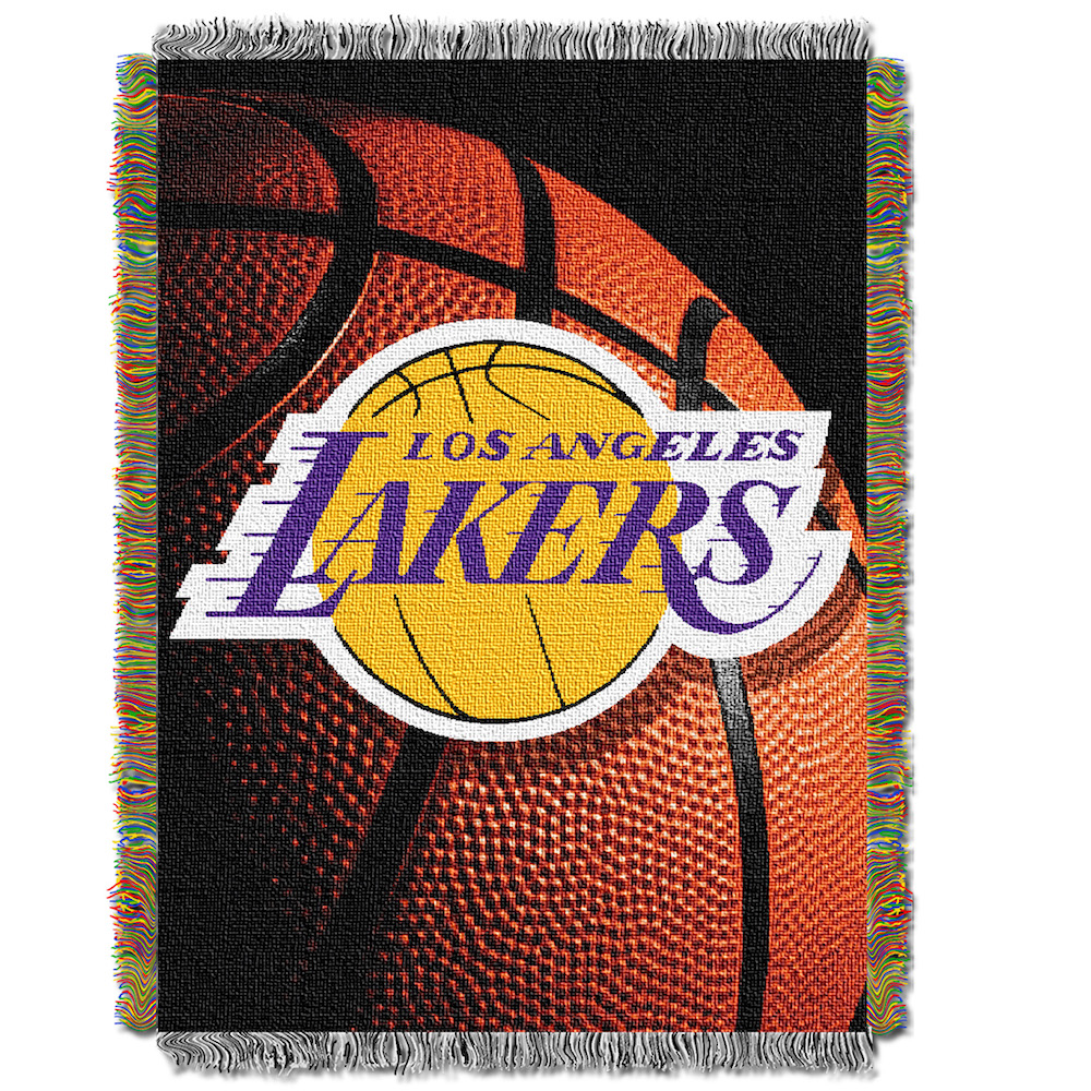 Los Angeles Lakers Real Photo Basketball Tapestry