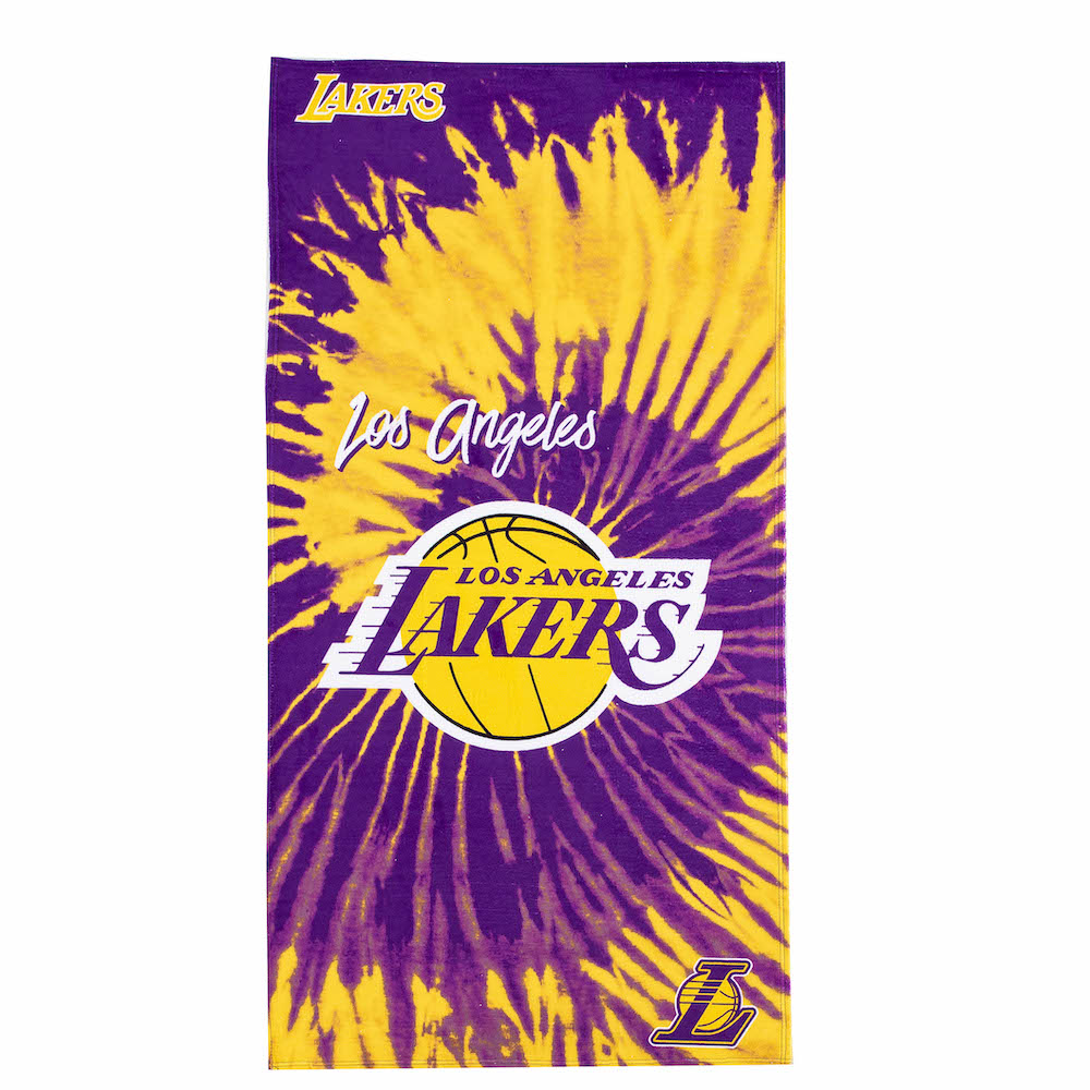 Los Angeles Lakers Fiber Beach Towel 9lb 30 x 60