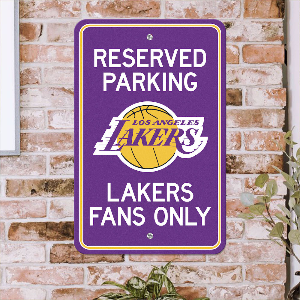 Los Angeles Lakers RESERVED Parking Sign