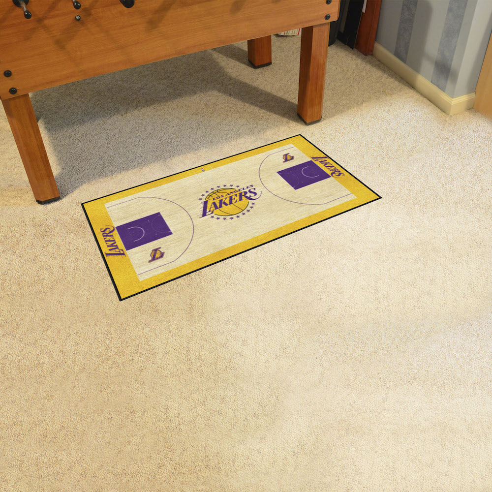 Los Angeles Lakers 24 x 44 Basketball Court Carpet Runner