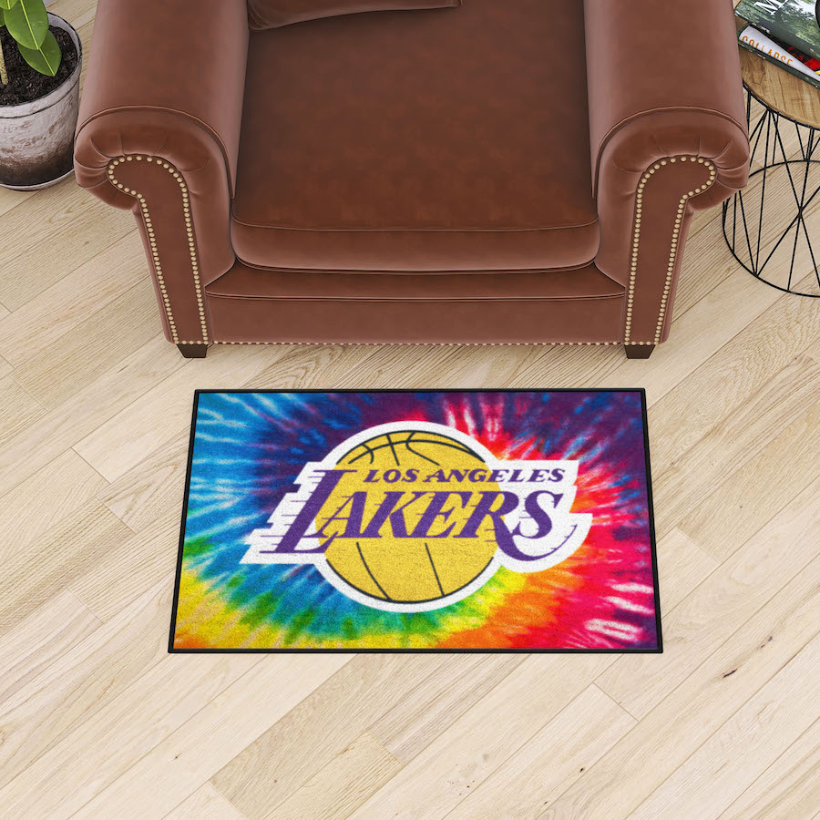 Los Angeles Lakers TIE-DIE 20 x 30 Starter Floor Mat