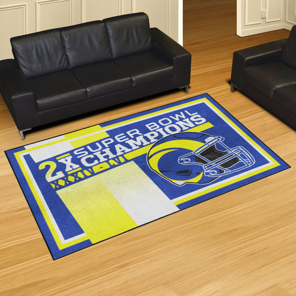 Los Angeles Rams 5 x 8 DYNASTY Area Rug