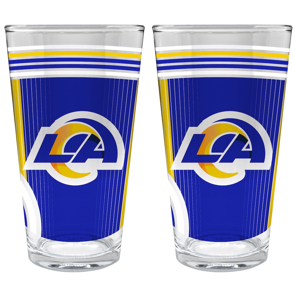 Los Angeles Rams COOL VIBES 2 pc Pint Glass Set