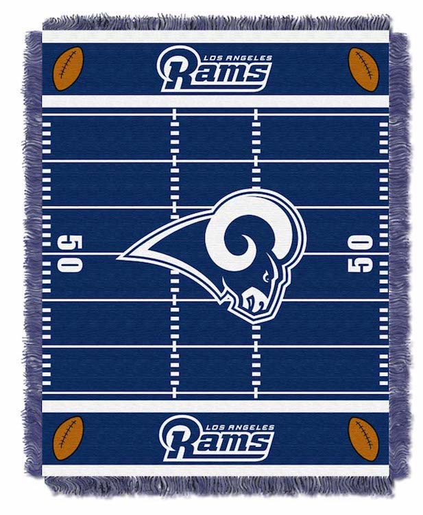 Los Angeles Rams Woven Baby Blanket 36 x 48