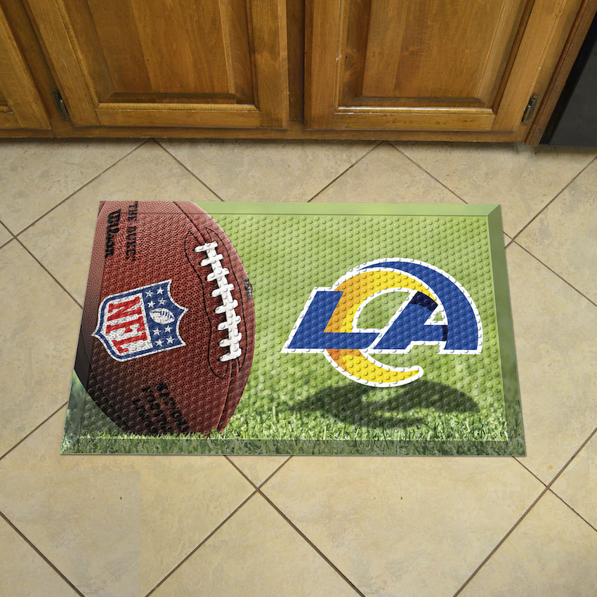 Los Angeles Rams Ball Style SCRAPER Door Mat