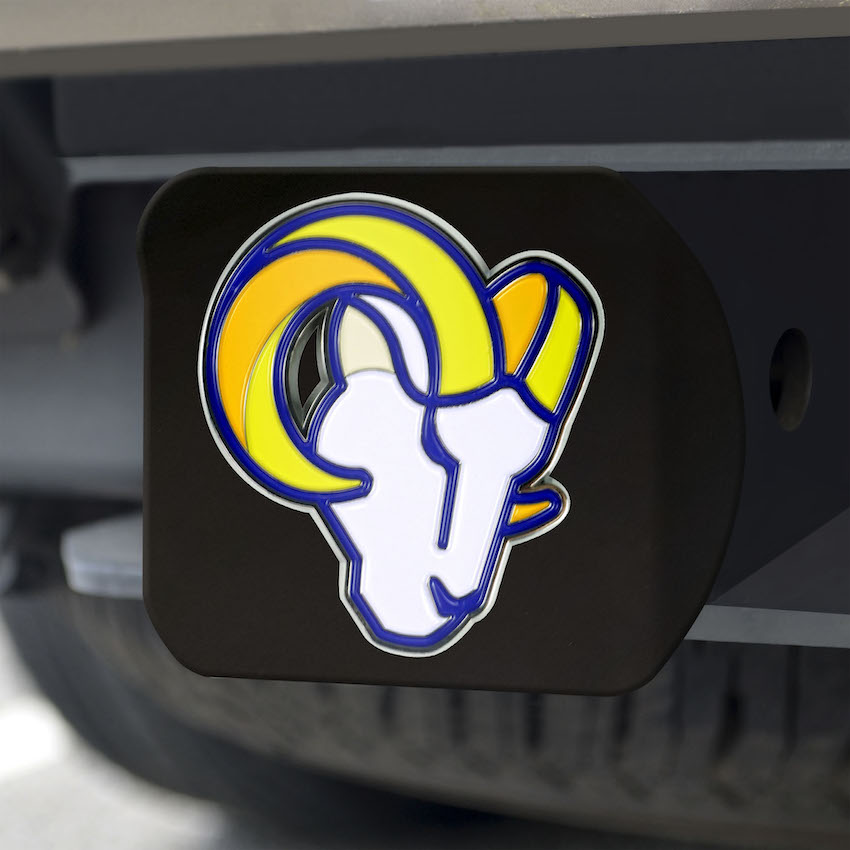 Los Angeles Rams Black and Color Trailer Hitch Cover